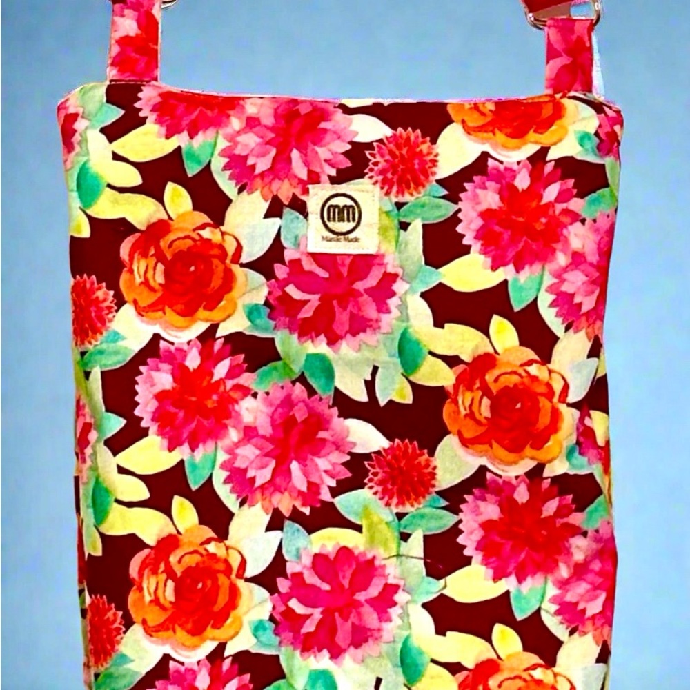 Vibrant Floral Crossbody Bag